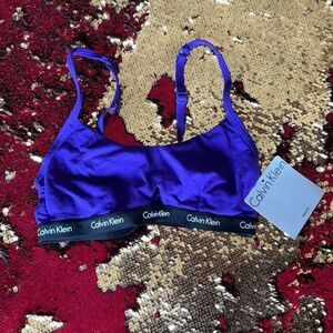 Bralette Calvin Klein purple